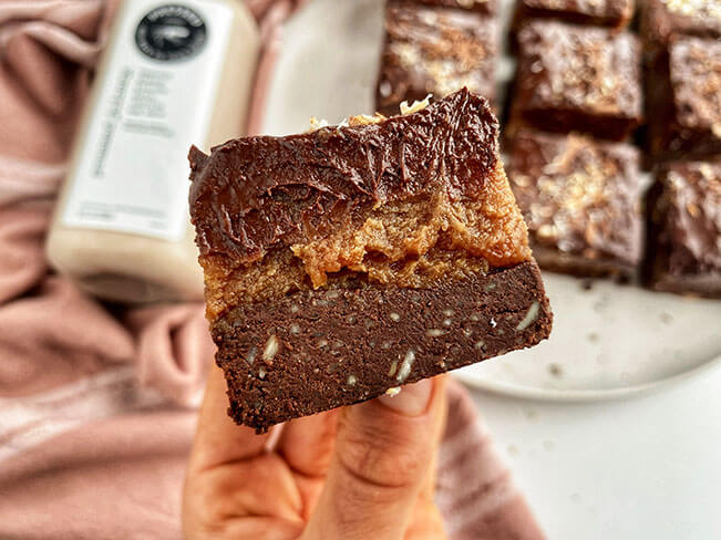 Drool-Worthy Almond Milk Bars by Dani's Healthy Eats