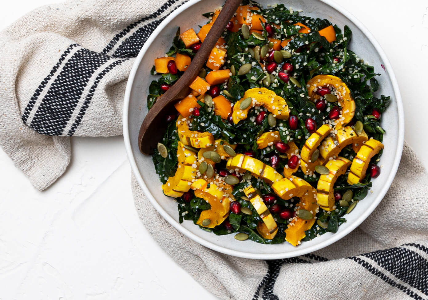 Kale Salad with Squash Recipe